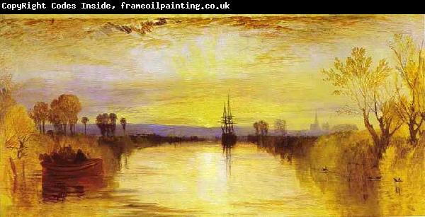 Joseph Mallord William Turner Chichester Canal vivid colours may have been influenced by the eruption of Mount Tambora in 1815.